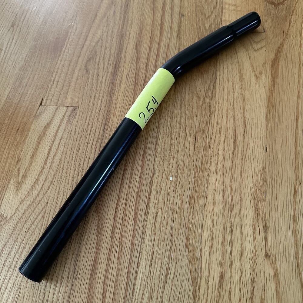 OLD SCHOOL BMX LAID BACK SEAT POST 25.4mm BLACK GT STYLE Layback